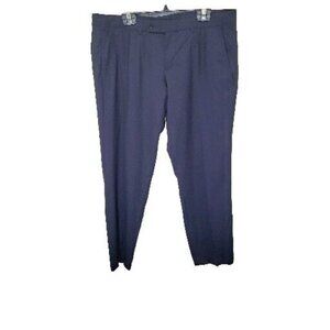 Ermenegildo Zegna Trousers Mens 33 Navy Wool Straight Leg 48R